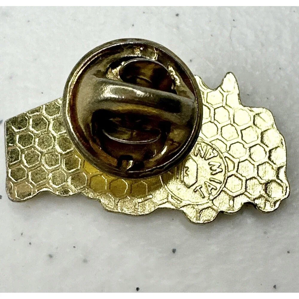 Semi trucker hat pin, jacket pin, lapel pin, lit pin, backpack pin 80’s mechanic